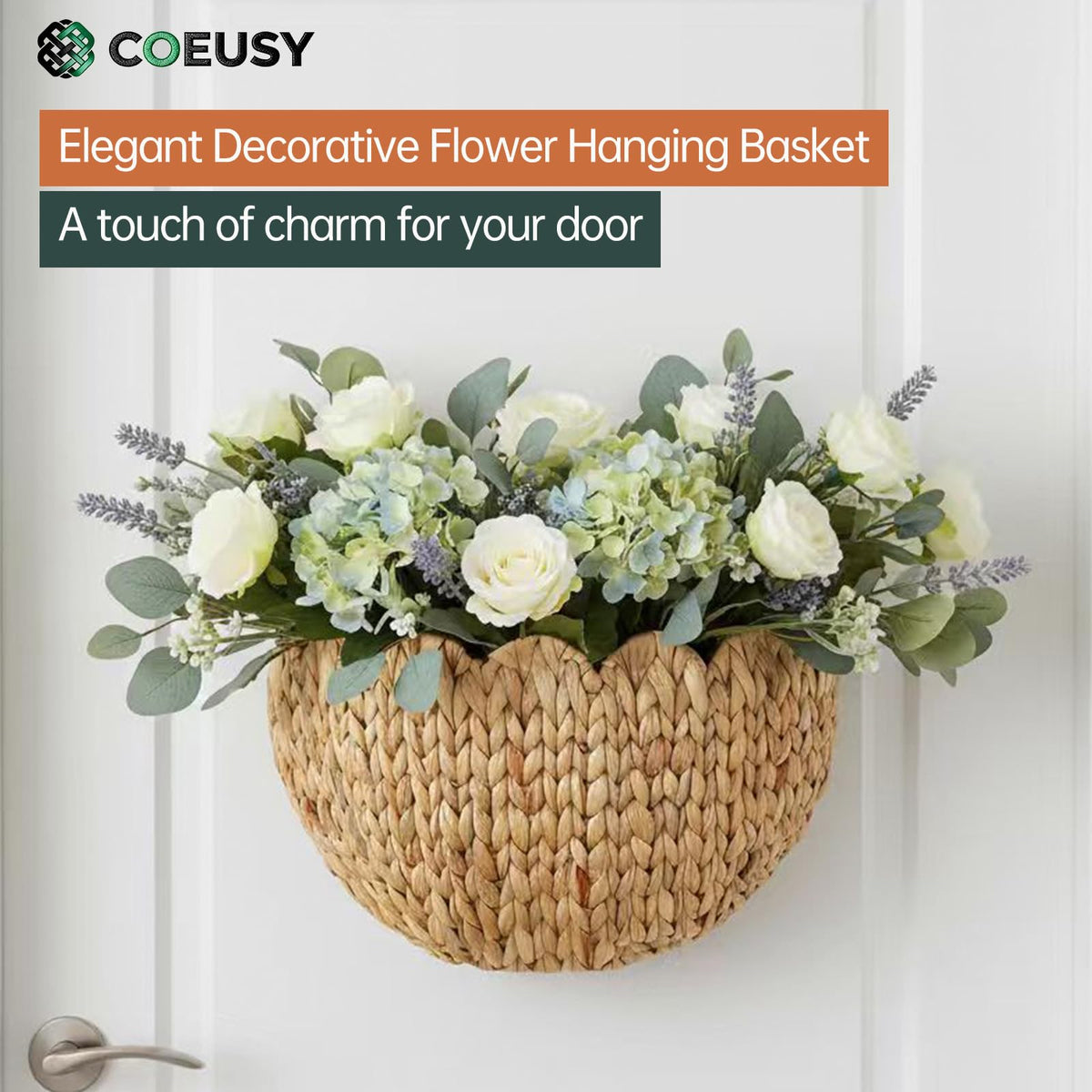 Coeusy nursery setup with wall basket for soft toys.