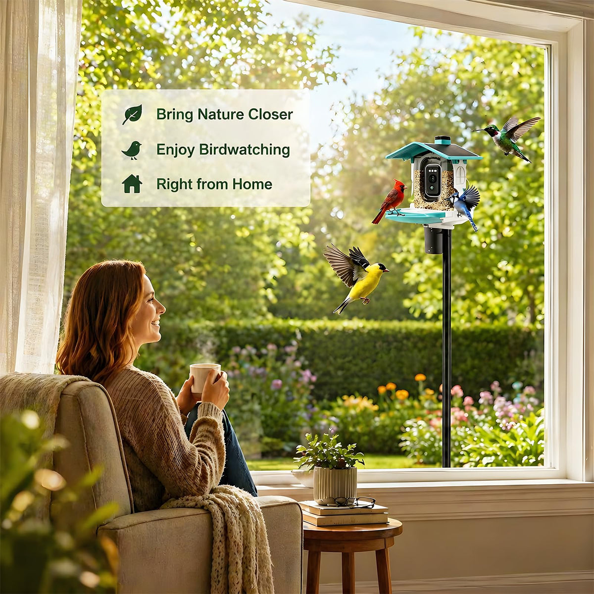 Cogardenshower anti-tip stakes enhance stability in windy yards.