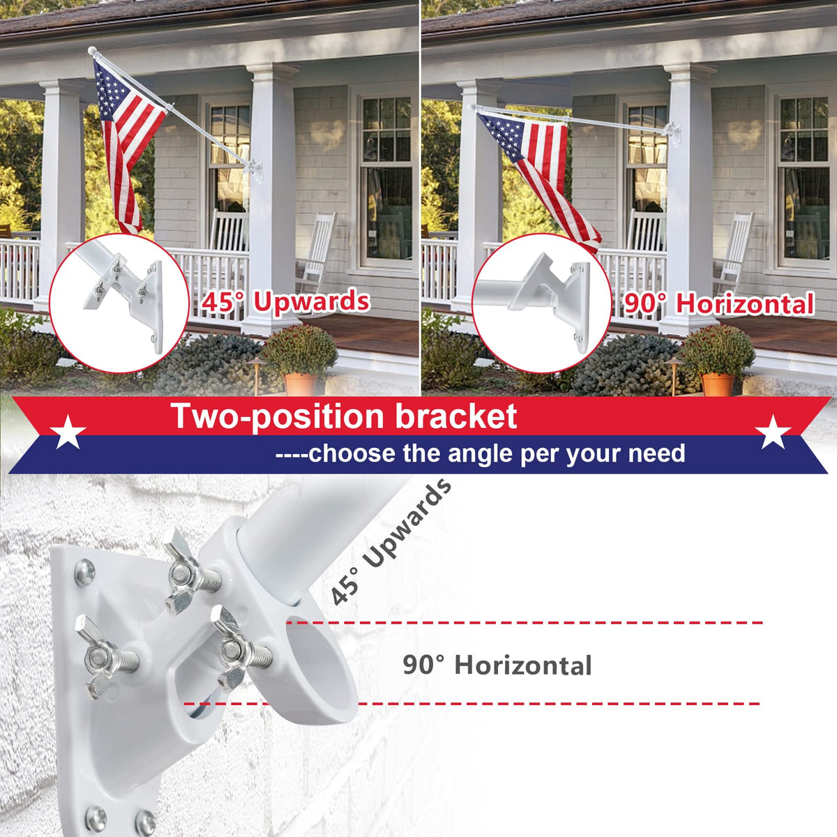 Cogardenshower heavy-duty hardware ensures quick install and secure mounting