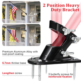 Cogardenshower star-top flag pole topper adds classic porch appeal.