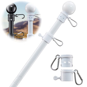 Cogardenshower 6ft flag pole holder mounted on exterior wall for porch display