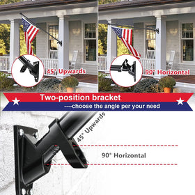 Cogardenshower flagpole easy assembly for quick setup by homeowners