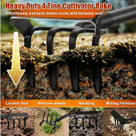 Cogardenshower adjustable handle allows weeders to stand upright