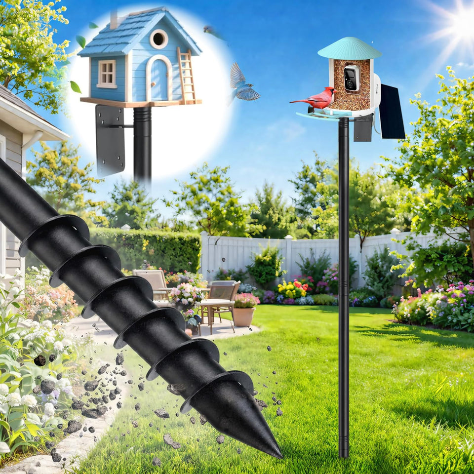 Cogardenshower heavy duty pole 88in tall for stable backyard installation.