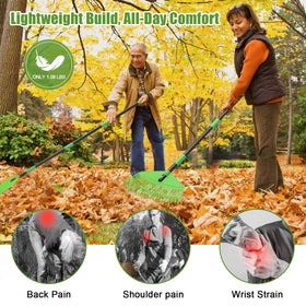 Cogardenshower lightweight rake weighing 1.38 pounds for easy handling