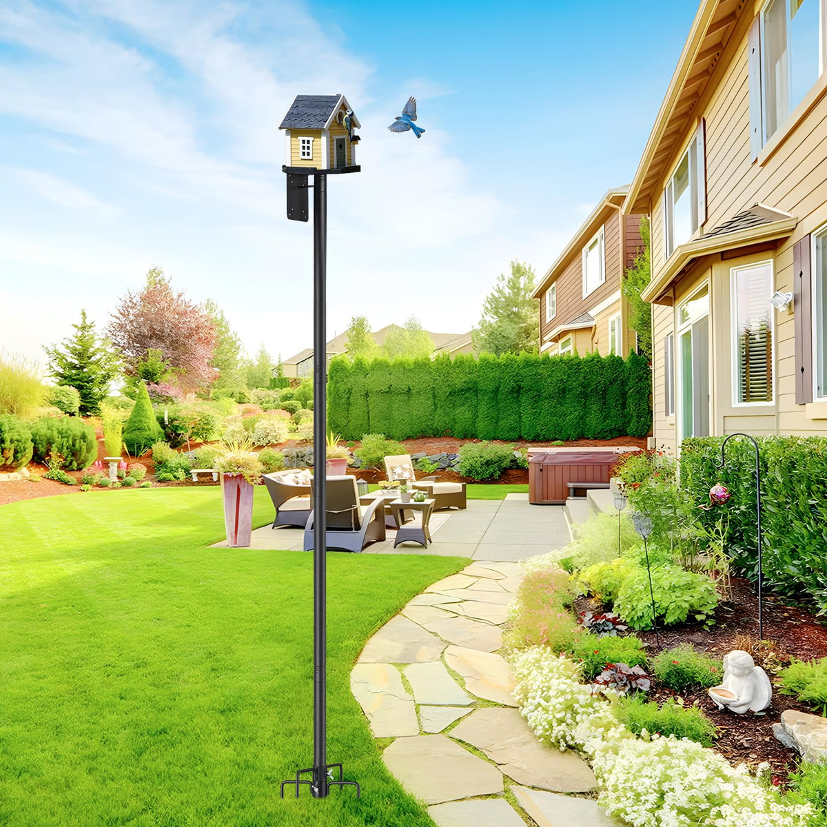 Cogardenshower multi-use birding station for birds, cameras, and observation.