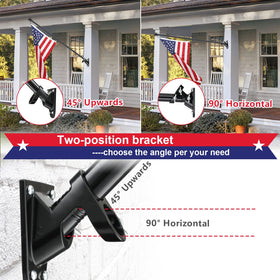 Cogardenshower tangle-free rotating flag rings ensuring smooth motion