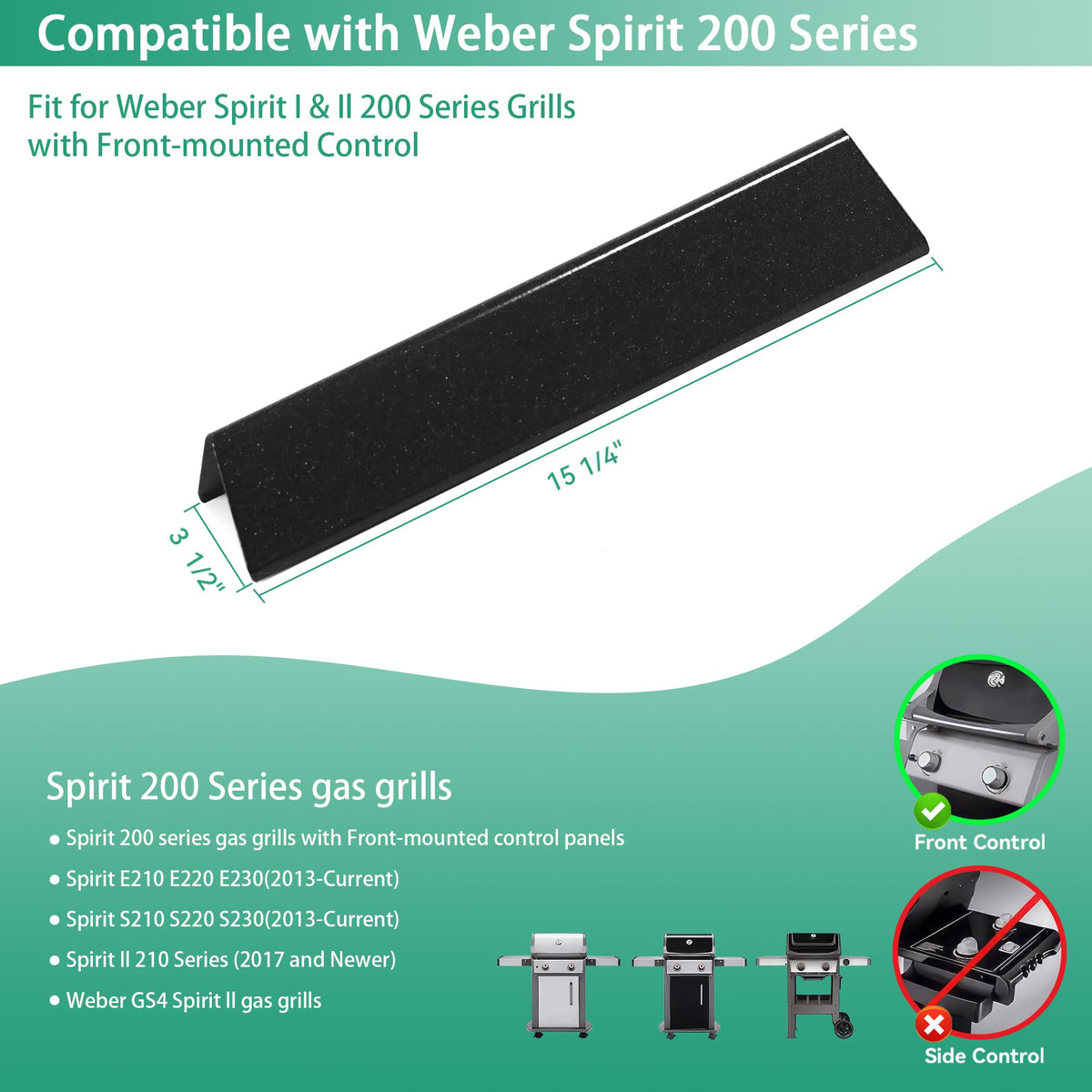 COGRICHBF 7635 heat tent for Weber Spirit protects flames and promotes even cooking.