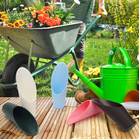 Coitak bonsai scoops are easy to clean after use in the potting bench.