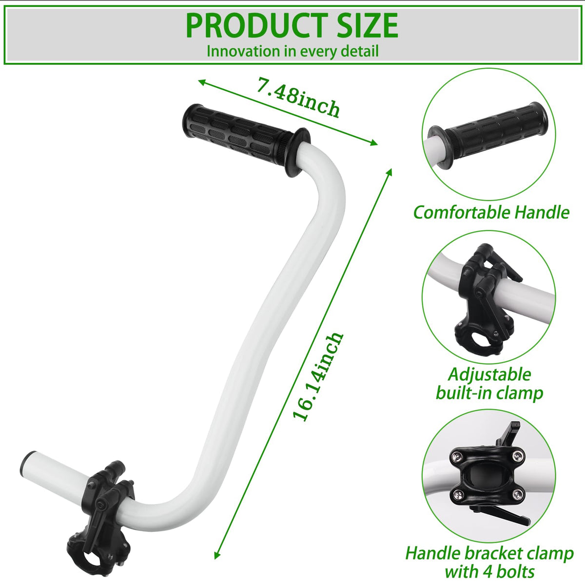Cokacot ergonomic trimmer grip delivers greater control and comfort during yard work.