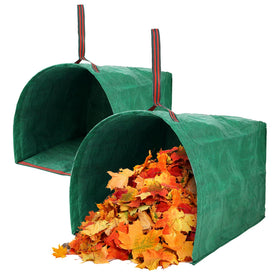 Cokiele 53-gallon dustpan-opening leaf bag ready for quick yard debris collection.