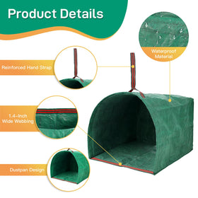 Cokiele collapsible yard waste bag for convenient storage after gardening.