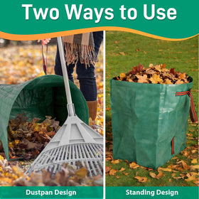 Cokiele reinforced-handles top and bottom aid safe transport of a full bag.