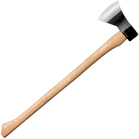 Cold Steel Trail Boss axe head with European-style blade designed for powerful cutting.