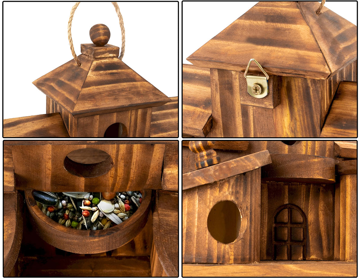 COLEBA outdoor bird house designed for year-round use.
