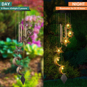 Colingmill outdoor hanging wind chime adds romantic mood to balcony.