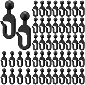 Colingmill plastic hooks for gazebo curtains, easy installation.