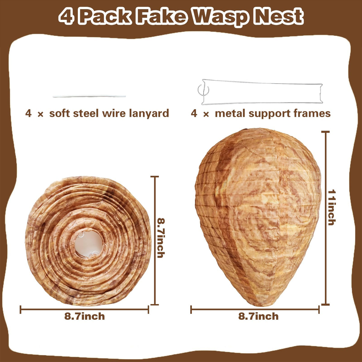 Collabell Wasp Nest Decoy with waterproof material for all-weather use.