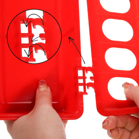 Coloch baby chick and pigeon feeder features safe edges for gentle feeding.