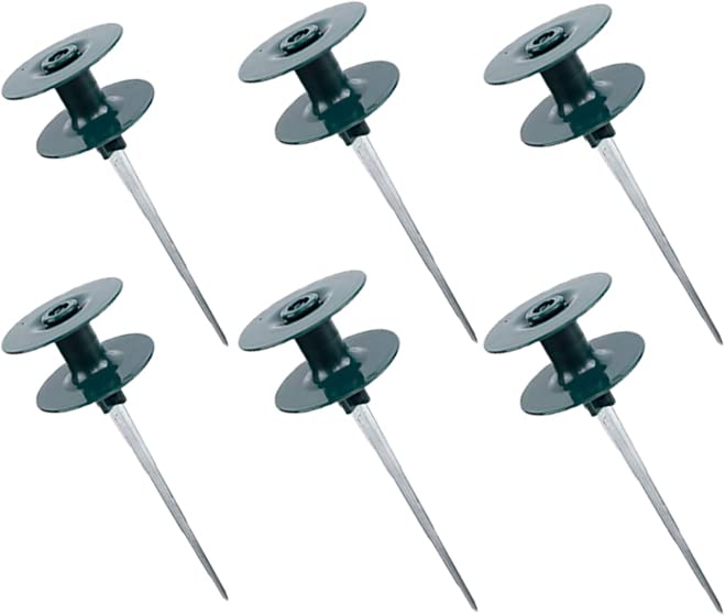 Coloch zinced metal spike with spin top for smooth hose movement