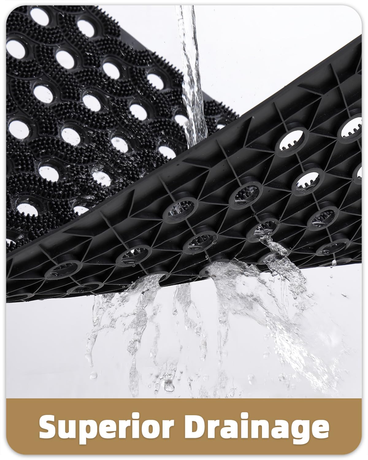 Color&Geometry allweather TPE mat resists fading and deformation across seasons
