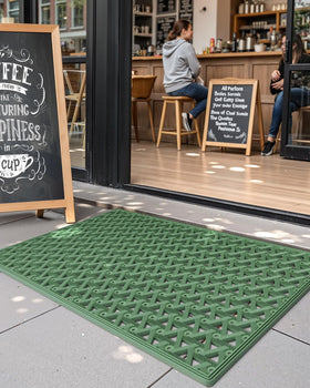 Color&Geometry front-door entryway mat perfect for high-traffic areas.