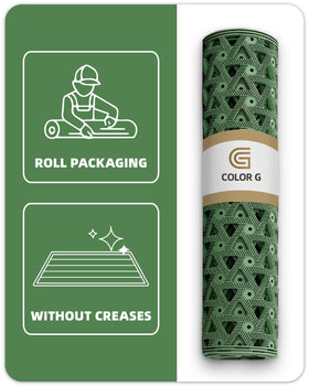 Color&Geometry water-resistant entrance mat protects floors in wet weather.