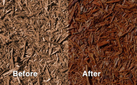 ColorBack Brown Mulch Dye playground-bark shows safe for family play areas.