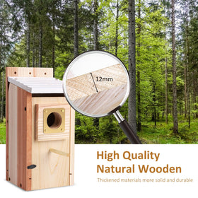 ColorfulLaVie outdoor birdhouse mounted on pole or tree