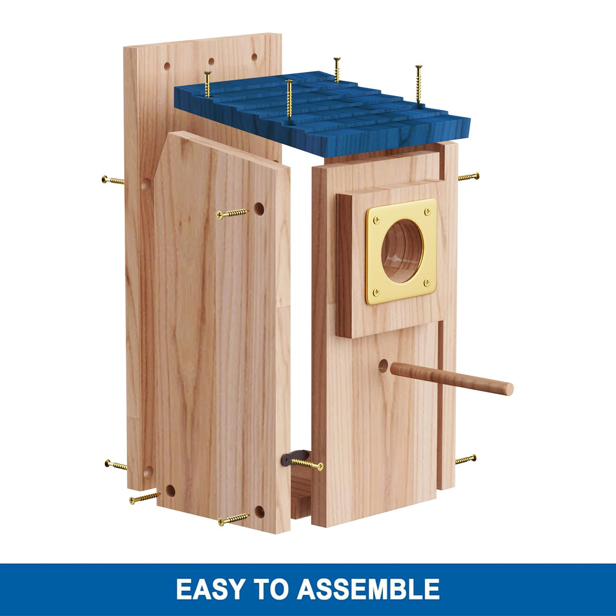 ColorfulLaVie bluebird house entrance hole detail supports safe fledgling nesting