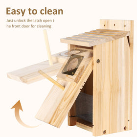 ColorfulLaVie internal wire mesh guard protects nest while allowing observation.
