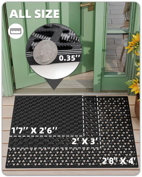 Color&Geometry deep grooves capture dirt efficiently at entryways.