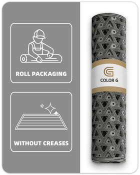 Color&Geometry rugged door mat; suitable for garages and mudrooms with heavy use.