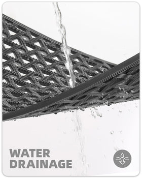 Color&Geometry heavy-duty mat with non-slip rubber backing providing stable footing.