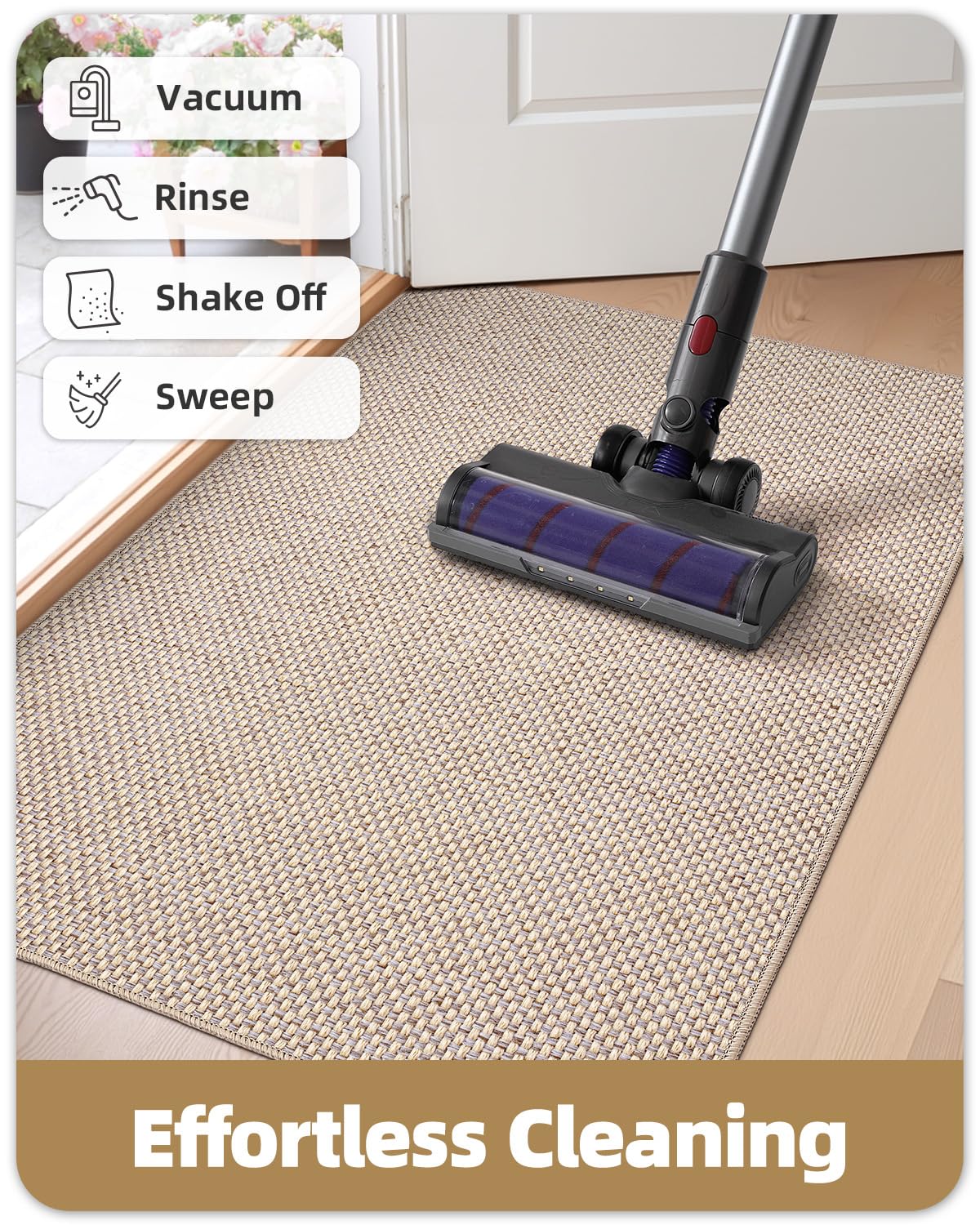 Easy cleaning: hose rinse and sun-dry advised for best results