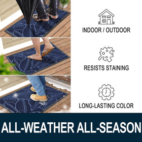 Colorxy doormat with non-slip backing for secure placement on any floor.