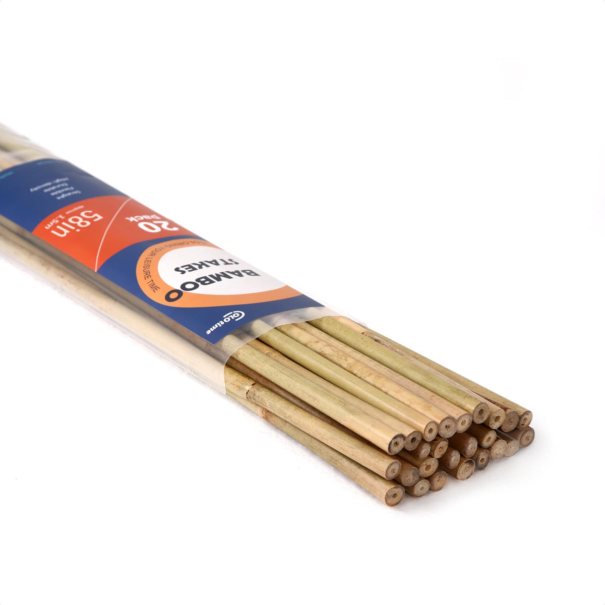 COLOtime bamboo stakes 58 inch ready to support climbing plants in the garden