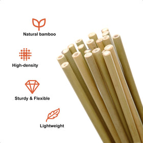 COLOtime bamboo stakes ground insert for a sturdy garden trellis