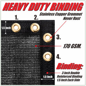 ColourTree double-stitch edge ensures durable, secure fence attachment
