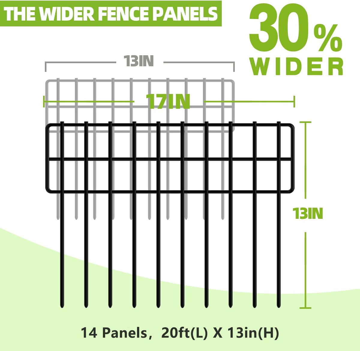 COLRASN 14-panel fence pack ready to segment beds and paths.
