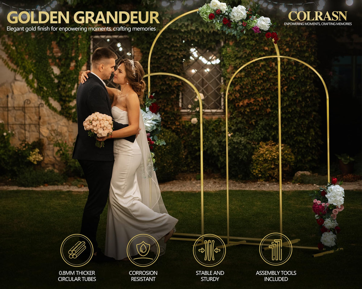 COLRASN arch backdrop stand 6ft offers a compact option for intimate events