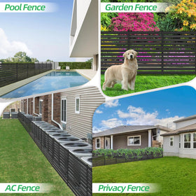 COLRASN black finish blends with outdoor spaces and resists weather.