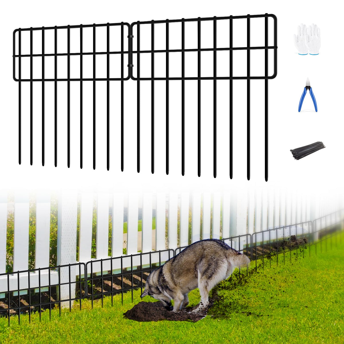 COLRASN rustproof metal fence designed for durable outdoor use.