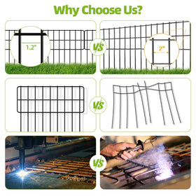 COLRASN no-dig fence underground extension provides continuous garden protection.