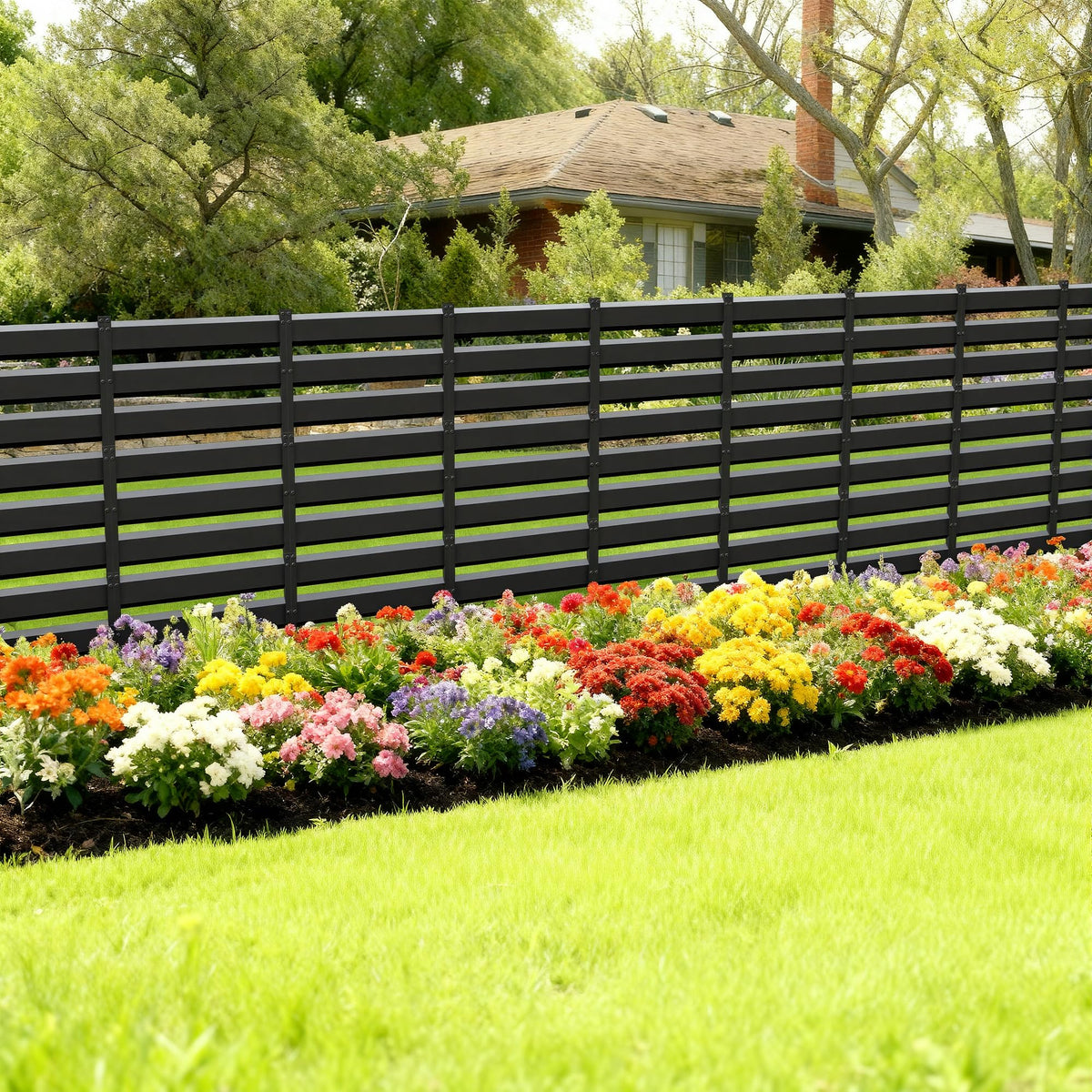 COLRASN no-dig backyard fence setup simplifies installation on varied ground types