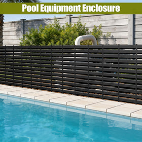 COLRASN privacy screen on a deck creates a stylish retreat around equipment