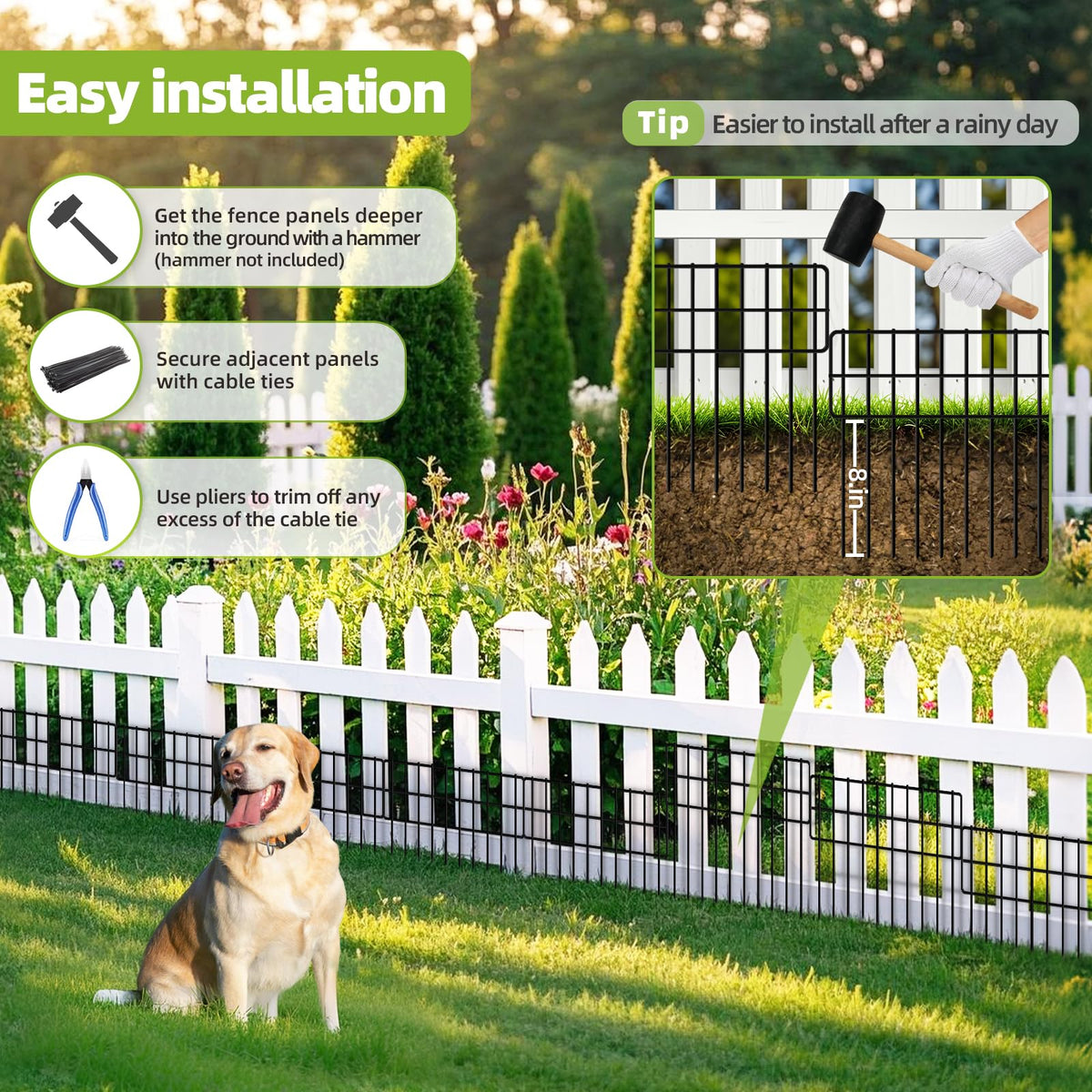 COLRASN rustproof welded mesh resists weather for outdoor gardens.