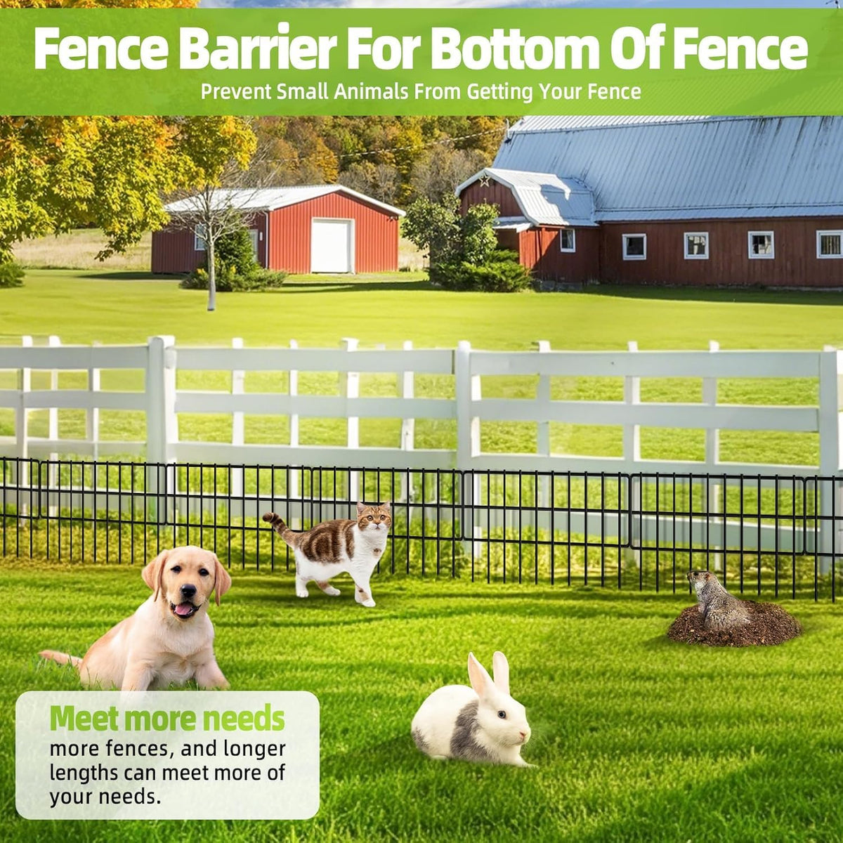 COLRASN small animal barrier helps deter rabbits and squirrels.