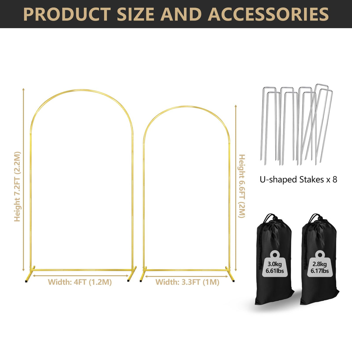 COLRASN versatile arch frame suitable for weddings, birthdays, and photo opportunities.