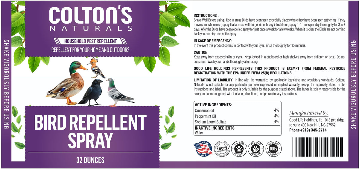 Colton's Naturals made-in-USA product supports local craftsmanship and responsible pest deterrence.